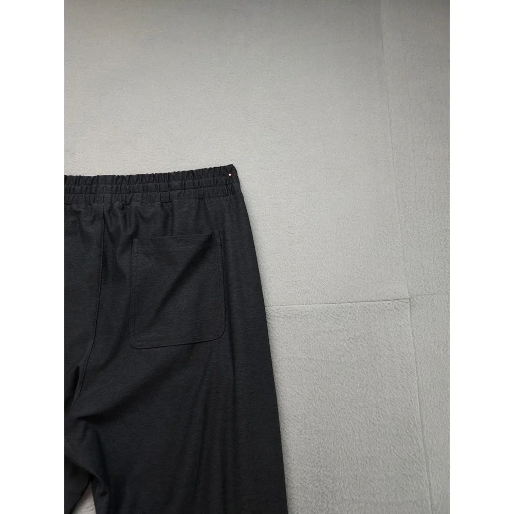 Outdoor Voices Men Sweatpant L Black Elastic Waist Drawstring Stretch Activewear